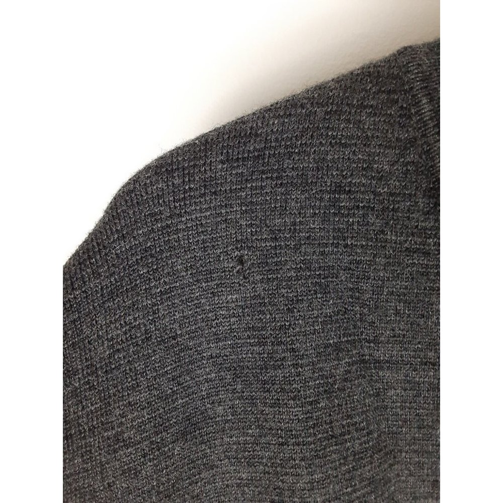 Lauren Ralph Lauren Women's Gray Merino Wool Crest Cardigan  Sweater Blazer XL - Picture 15 of 16